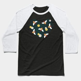 Bee heart Baseball T-Shirt